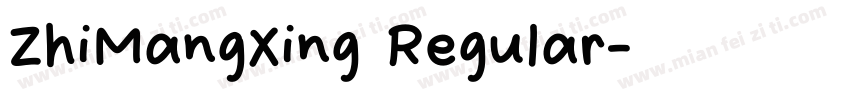 ZhiMangXing Regular字体转换